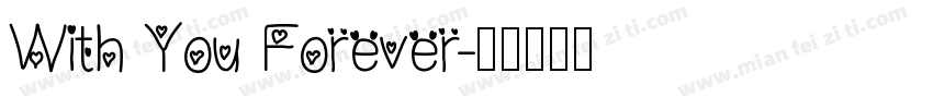 With You Forever字体转换